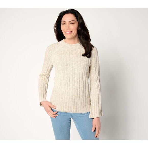 LEGO Sweaters - LEGO Women's Top Sweater Sz XL LOGO Lab by Lori Goldstein Long White A658962